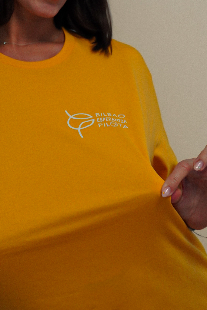 Camiseta Esperanza Eskupilota Mostaza