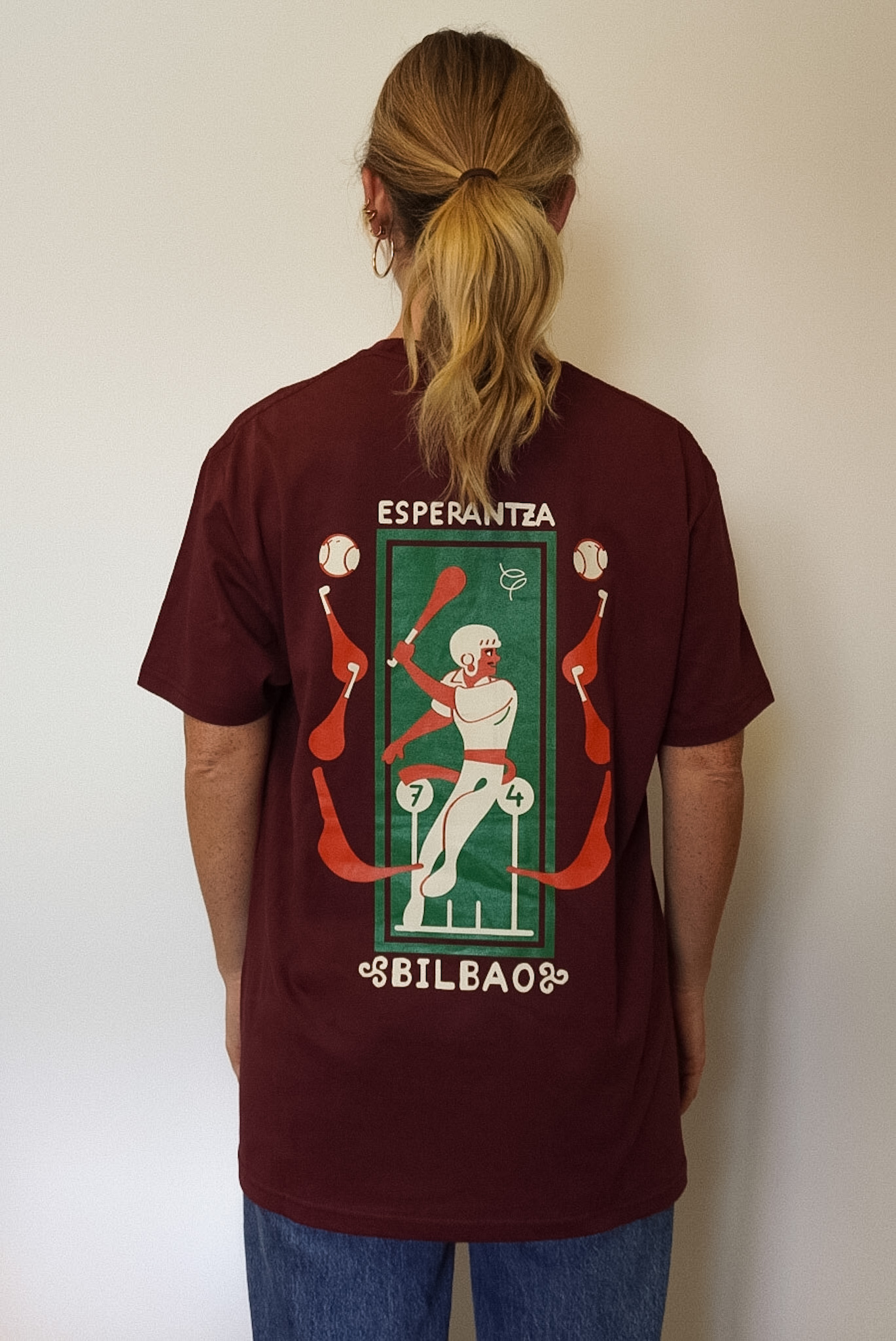 Camiseta Esperanza Eskupilota Granate